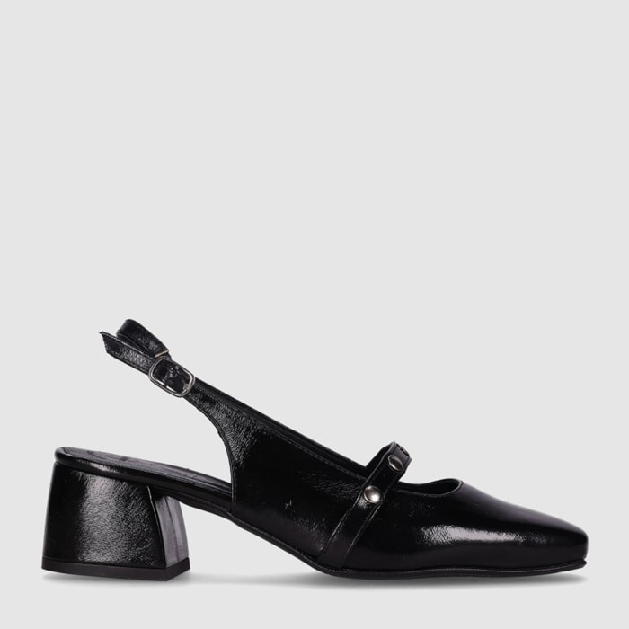 Zapatos - Negro - Tacón: 3 cm