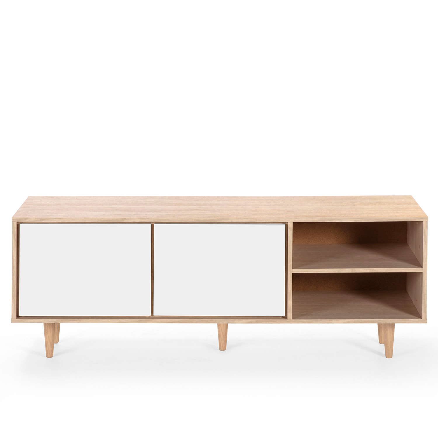 Mueble tv denia 2p roble o roble/blanco