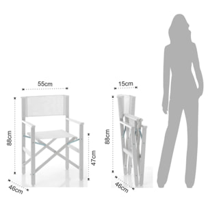 Tomasucci sedia pieghevole regista MILOS multicolore