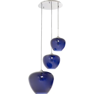 Suspension Sphere 3 bleue Kare Design