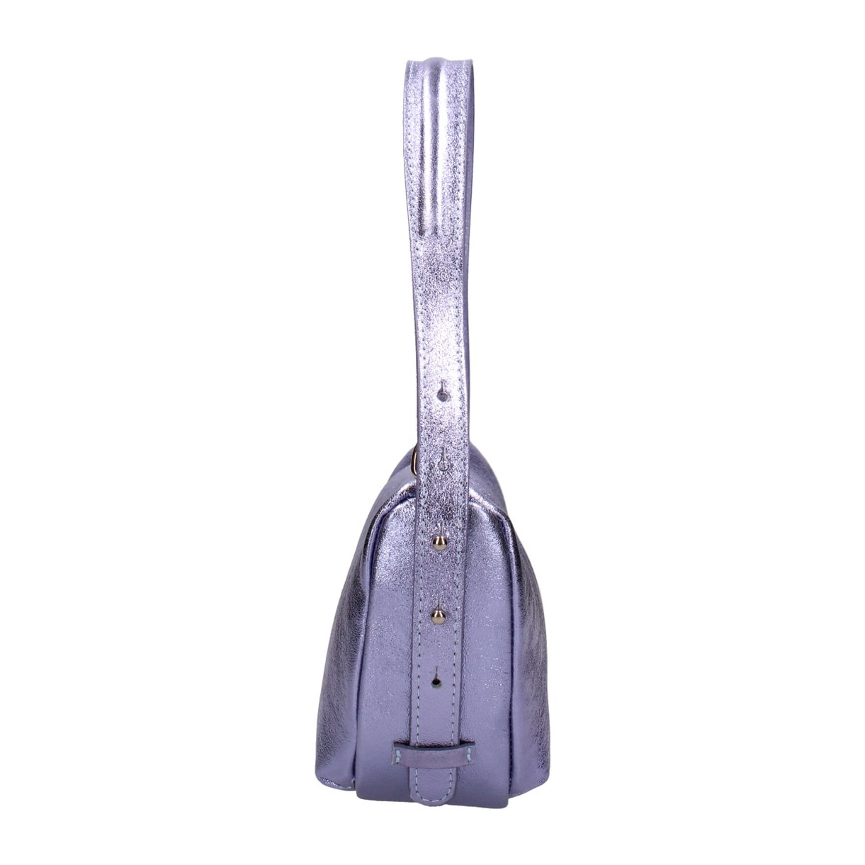 Borsa a spalla da donna - Modello False - Vera pelle e metallo - 26.0 x 15.0 x 10.0 cm