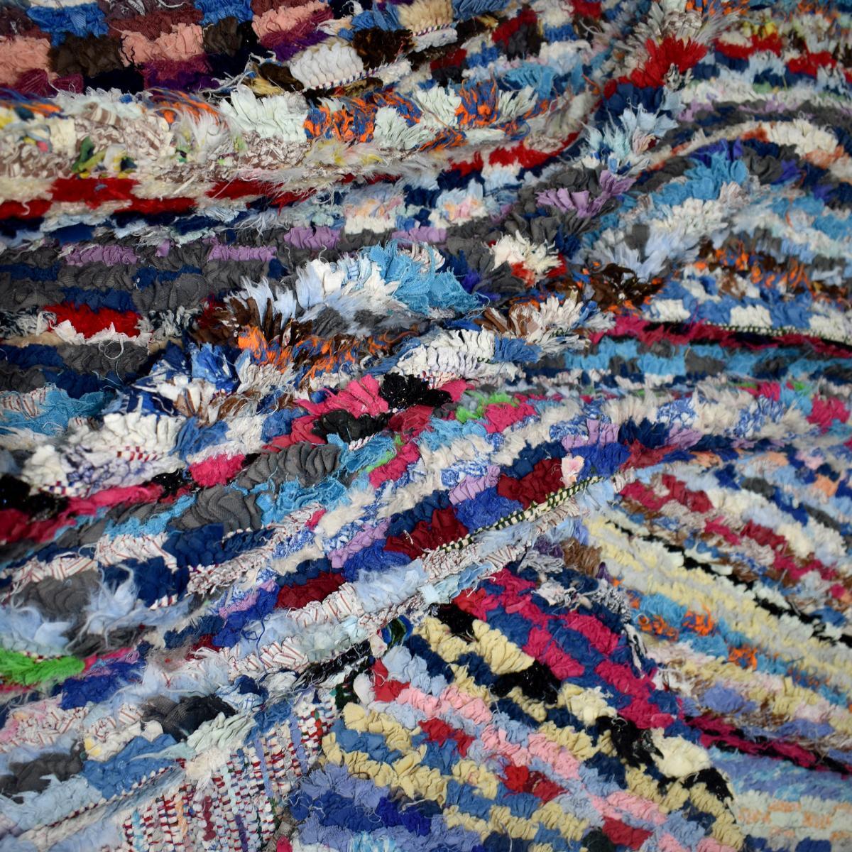 Authentique tapis Berbère Becharouite, entièrement noué main au Maroc