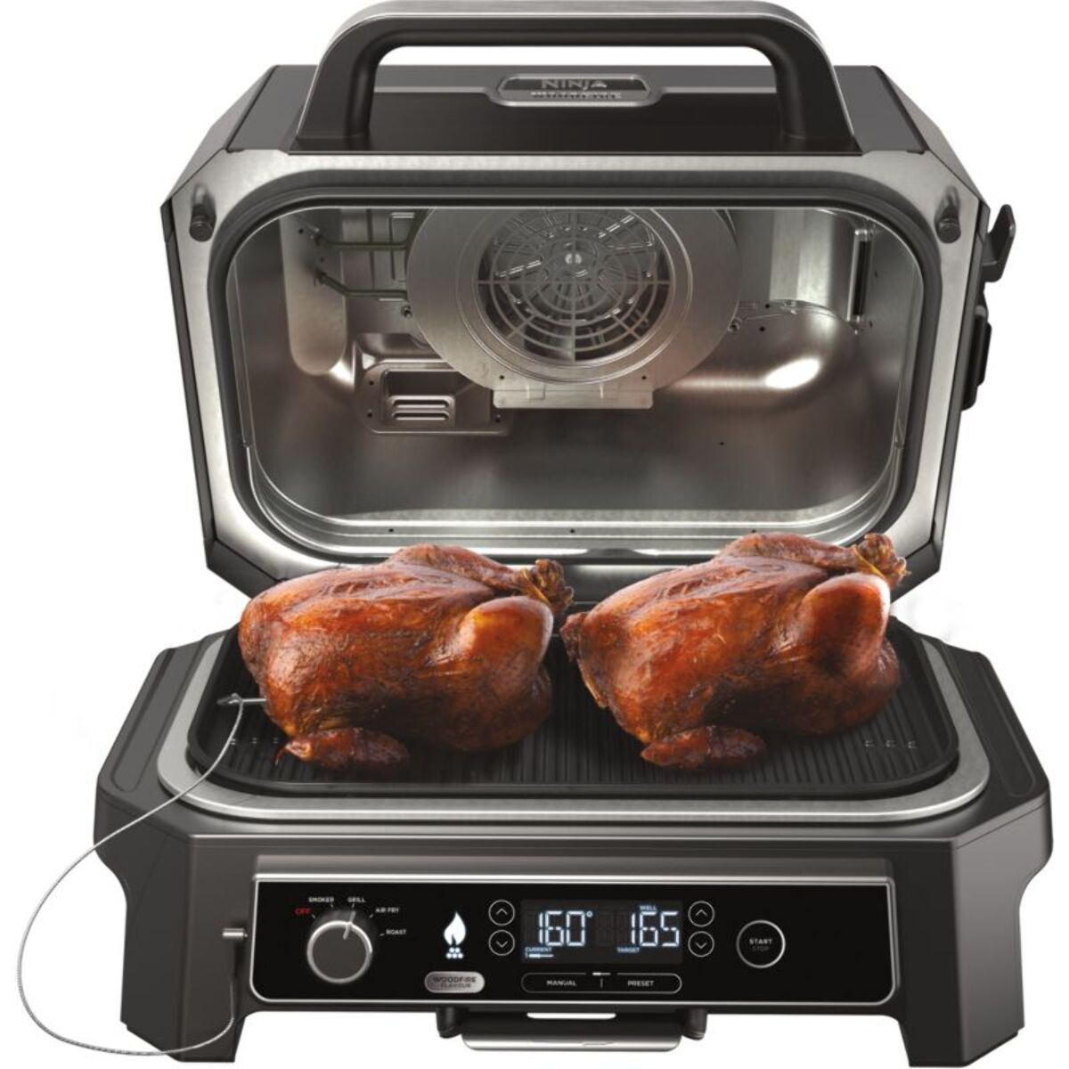 Barbecue électrique NINJA Woodfire OG850EU  Pro XL avec thermosonde 50x40 cm