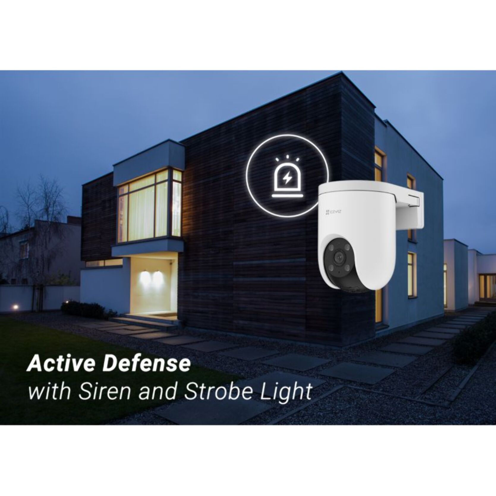 Caméra de surveillance EZVIZ Wifi exterieure motorisée H8c Poe 2K