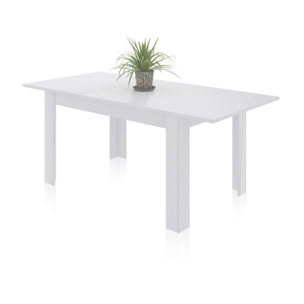 Mesa de comedor extensible Danna 140 Blanco Brillo