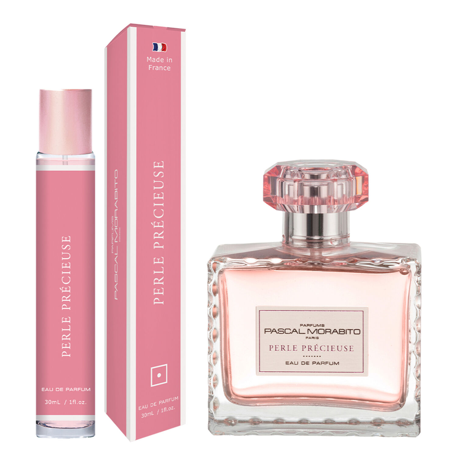 Perle Précieuse - Coffret Eau de Parfum 100ml + Vaporisateur de Voyage 30ml + Trousse