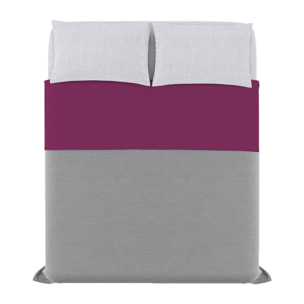 COMPLETO LETTO TRENDY CHIC MADE IN ITALY COTONE- FUCSIA MATRIMONIALE