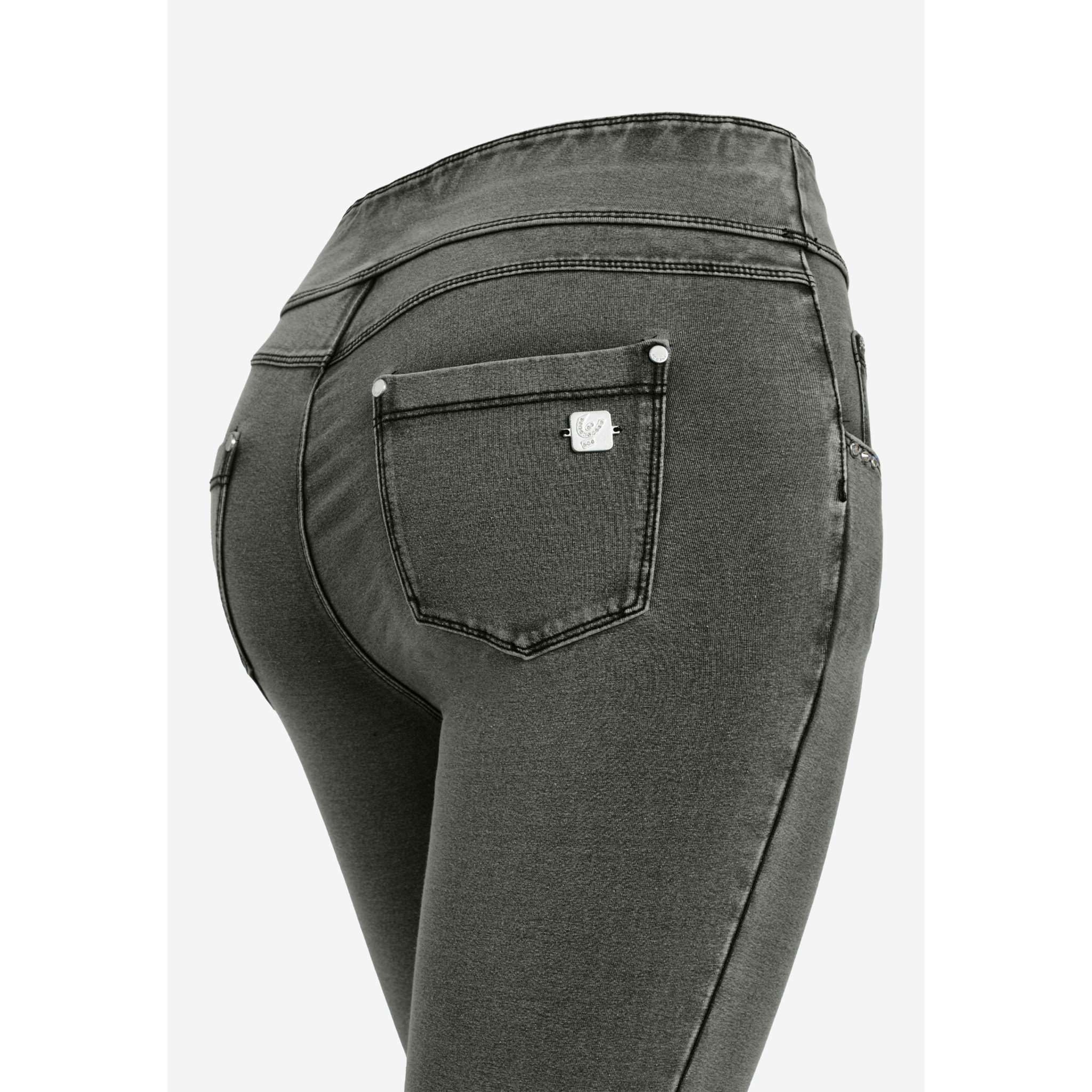 Leggings N.O.W.® superskinny vita media in jersey denim