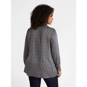 Fiorella Rubino - Camicia dalla stampa catene - Blu