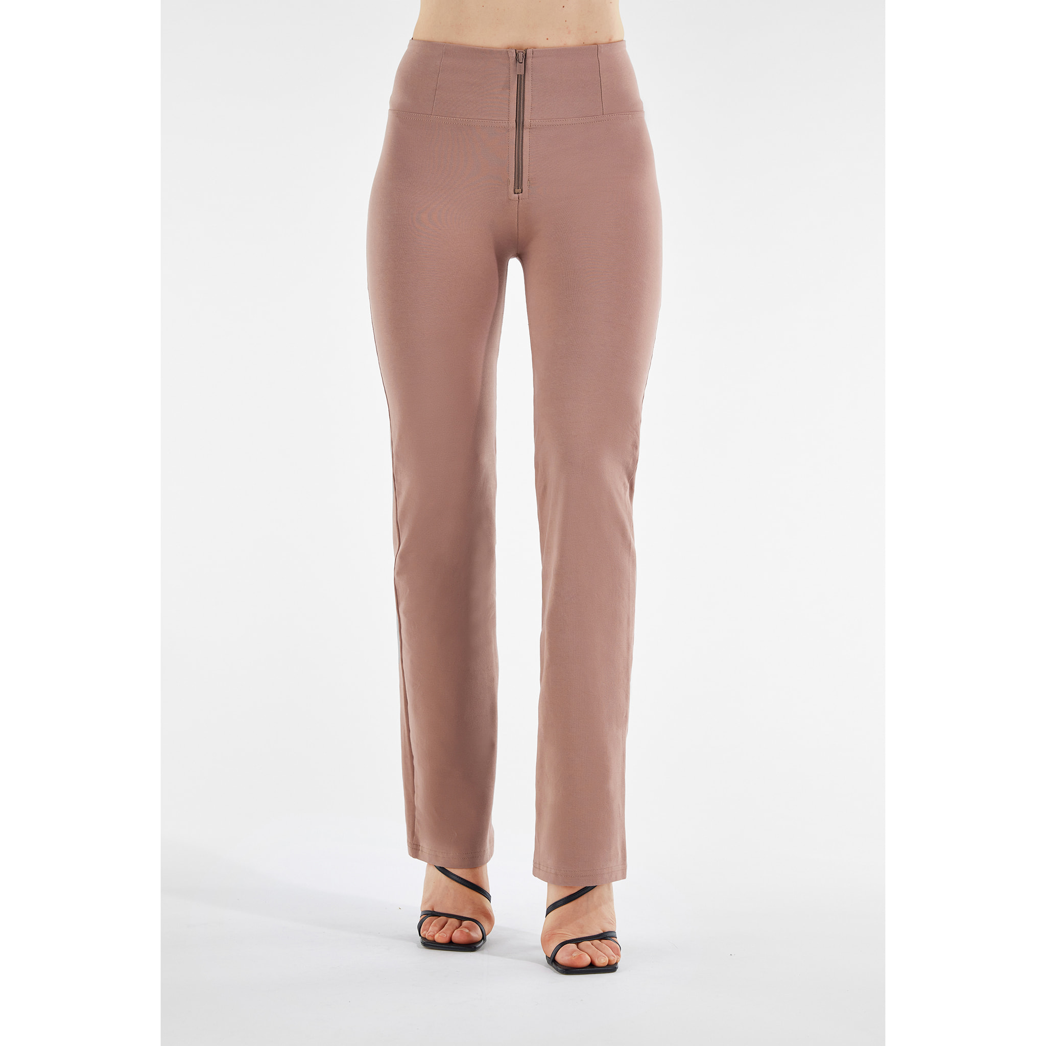 Pantaloni push up WR.UP® ecologici vita alta e wide leg