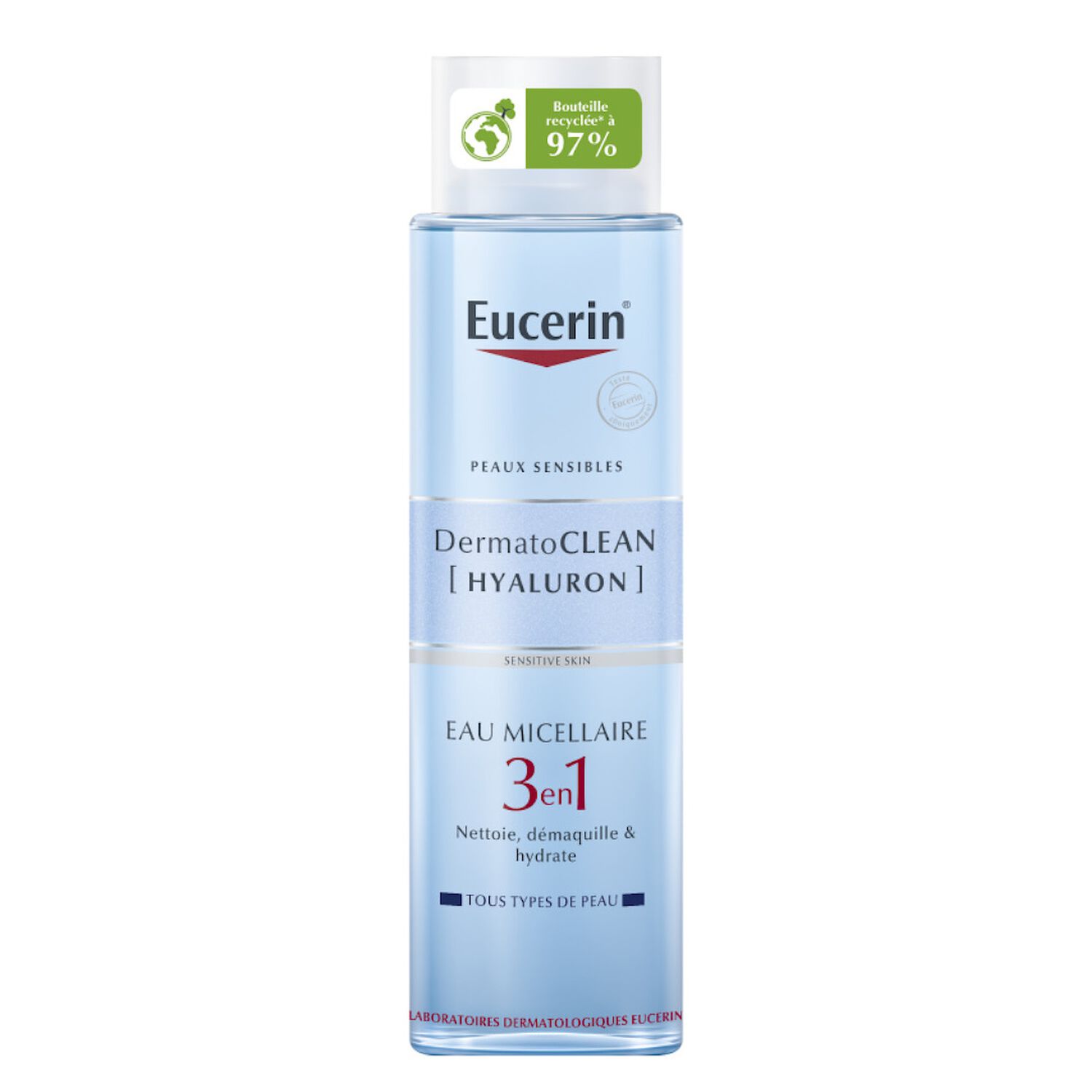 Dermatoclean - Eau Micellaire 3 en 1 - Tous Types de Peaux 400 ml