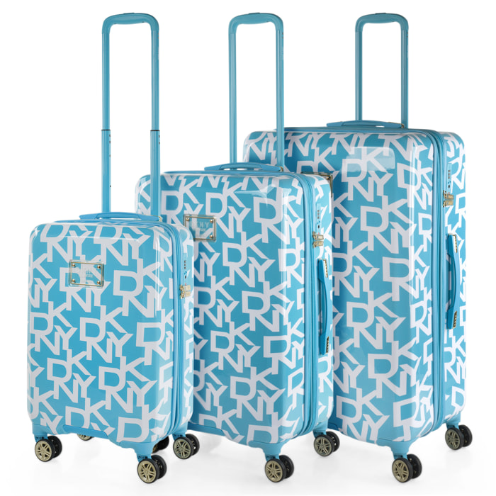 Juego De Maletas Pc Dkny Dkny-626 Signature Hardside Sky Blue