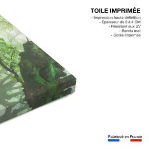 Tableau paysage de foret renaissance verte  Toile imprimée