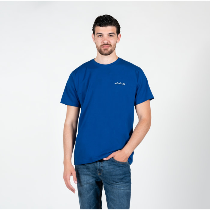 T-shirt basic con logo ricamato
