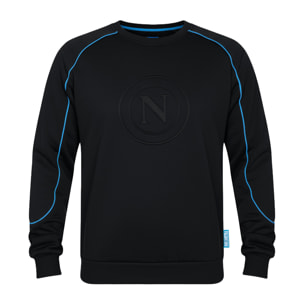 Felpa Uomo NAPOLI Prodotto Ufficiale Cotone Felpato