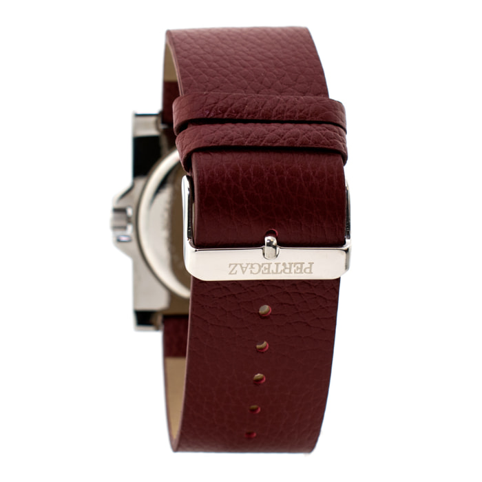 Reloj Pertegaz PDS-018-B Unisex Analogico Cuarzo con Correa de Piel