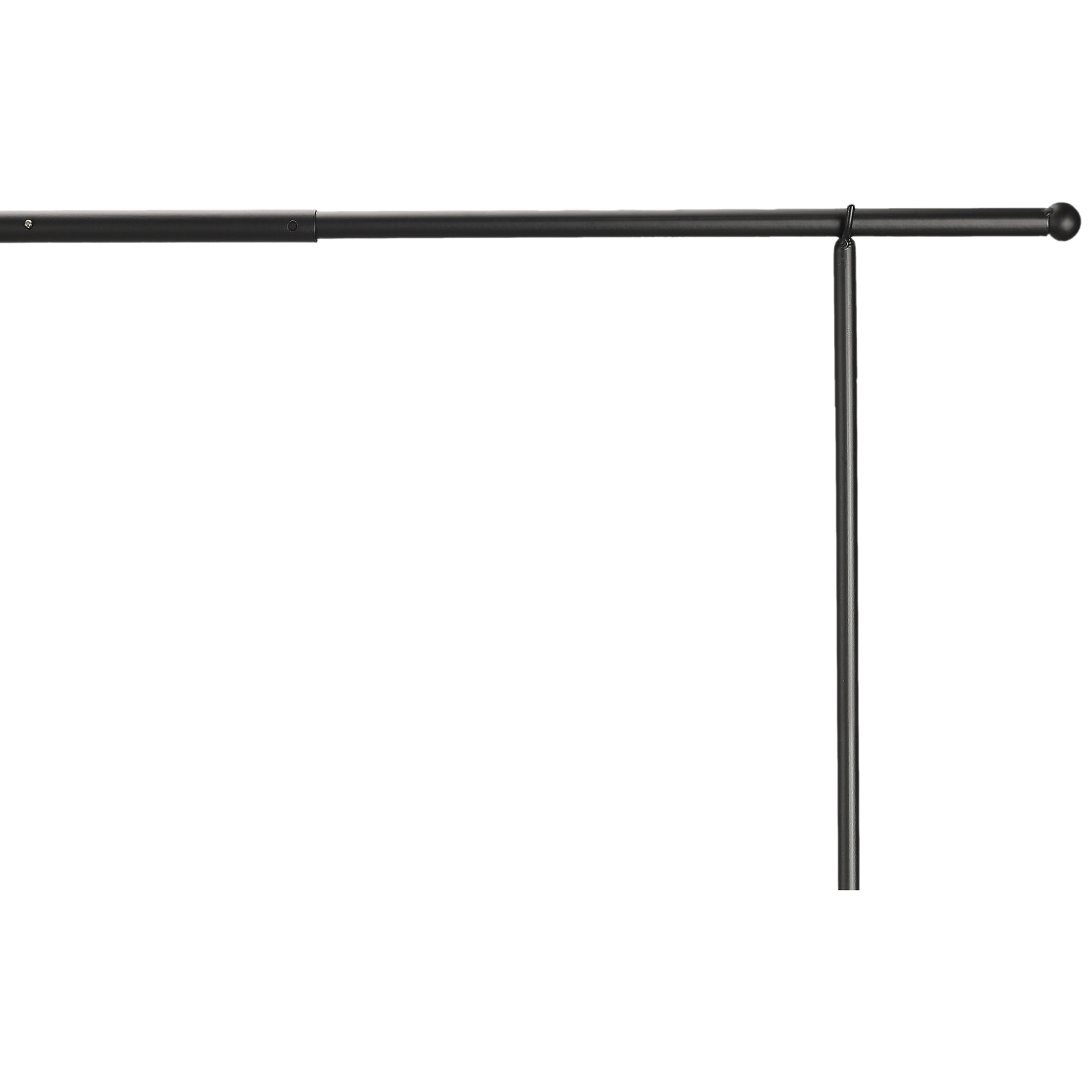 Barre Deco De Table Ajustable Interieur Et Exterieur Noir