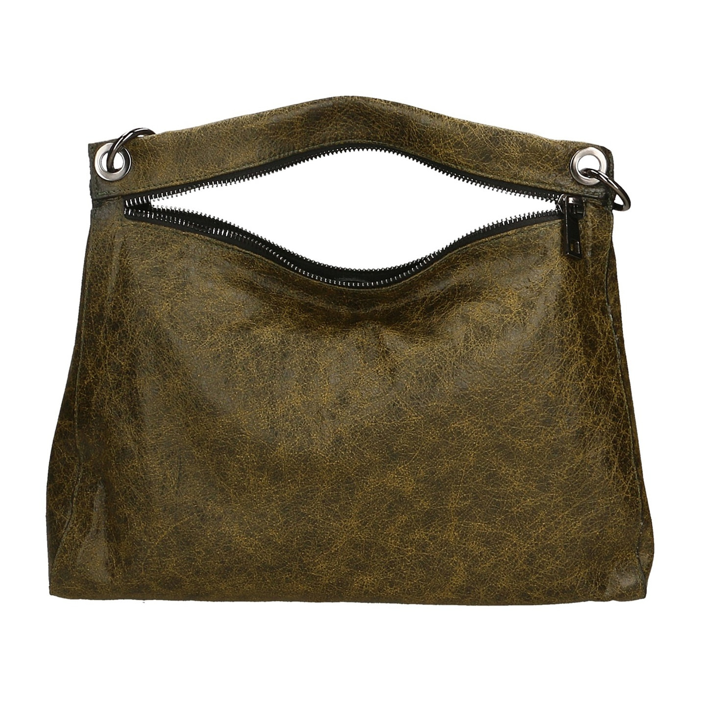 Borsa a spalla da donna - Modello Ondina - Vera pelle - 29.0 x 38.0 x 10.0 cm