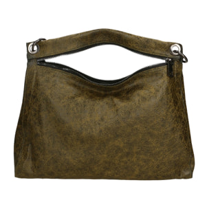 Borsa a spalla da donna - Modello Ondina - Vera pelle - 29.0 x 38.0 x 10.0 cm
