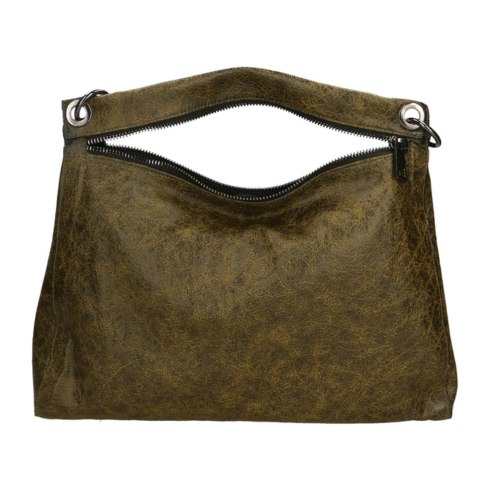 Borsa a spalla da donna - Modello Ondina - Vera pelle - 29.0 x 38.0 x 10.0 cm