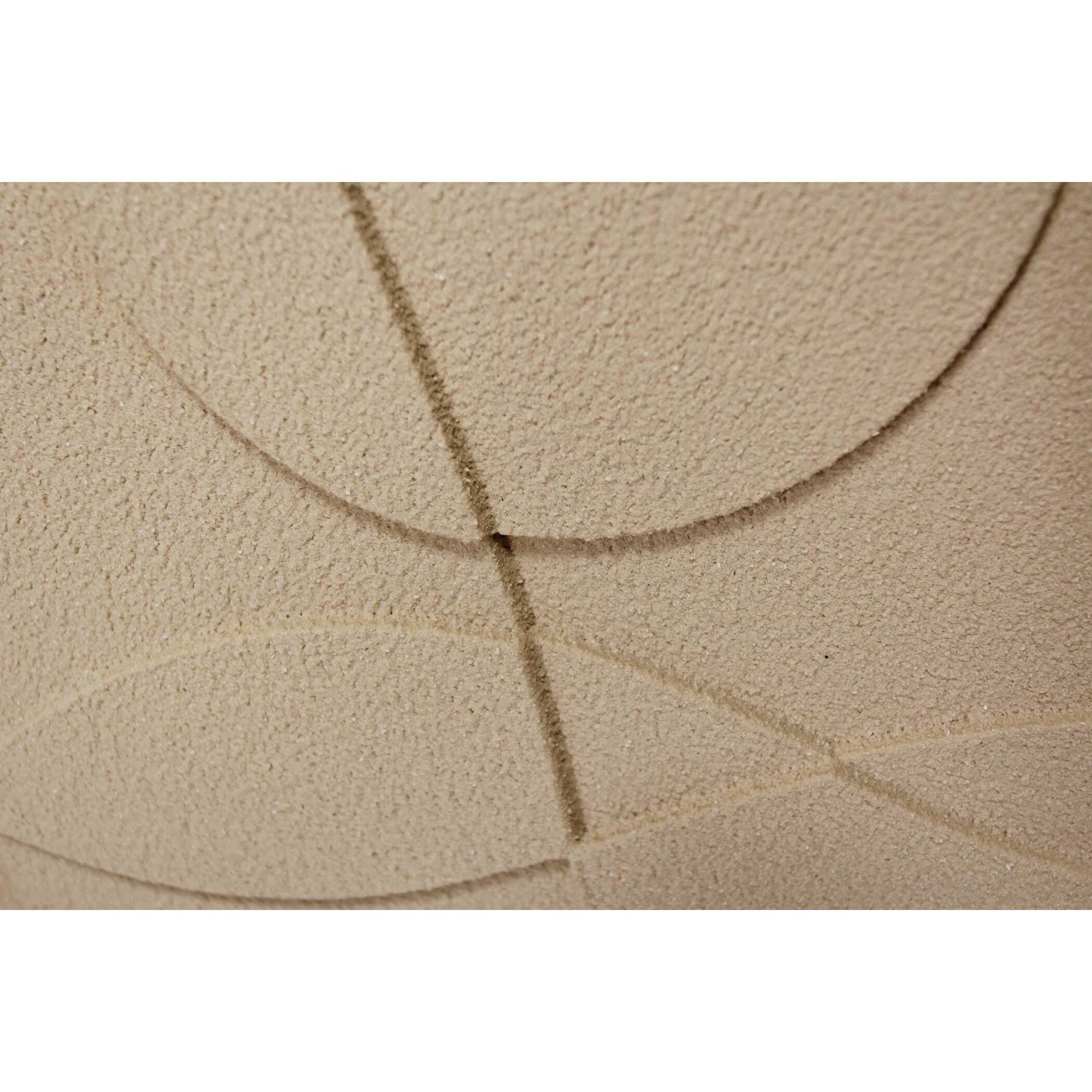 Cuadro Curves resina 3D texturizado abstracto beige 70x50x4 cm