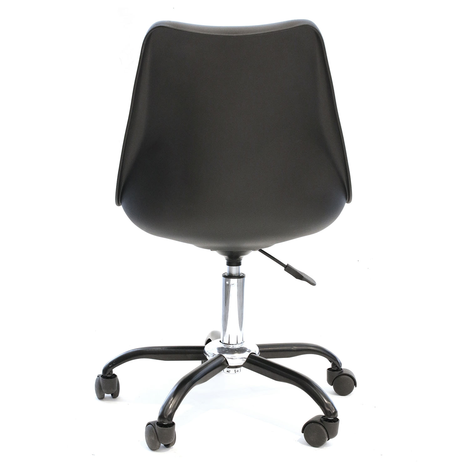 Chaise A Roulettes Kiruna Noir - Lot de 2