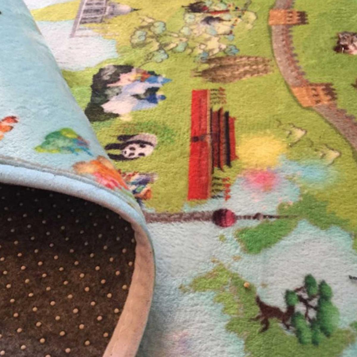 Tapis enfant SUPER DOUX, Planisphère