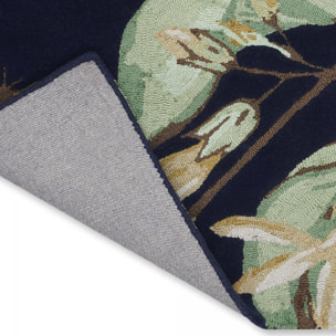 Tapis salon et chambre fait à la main en laine motif floral LUYO