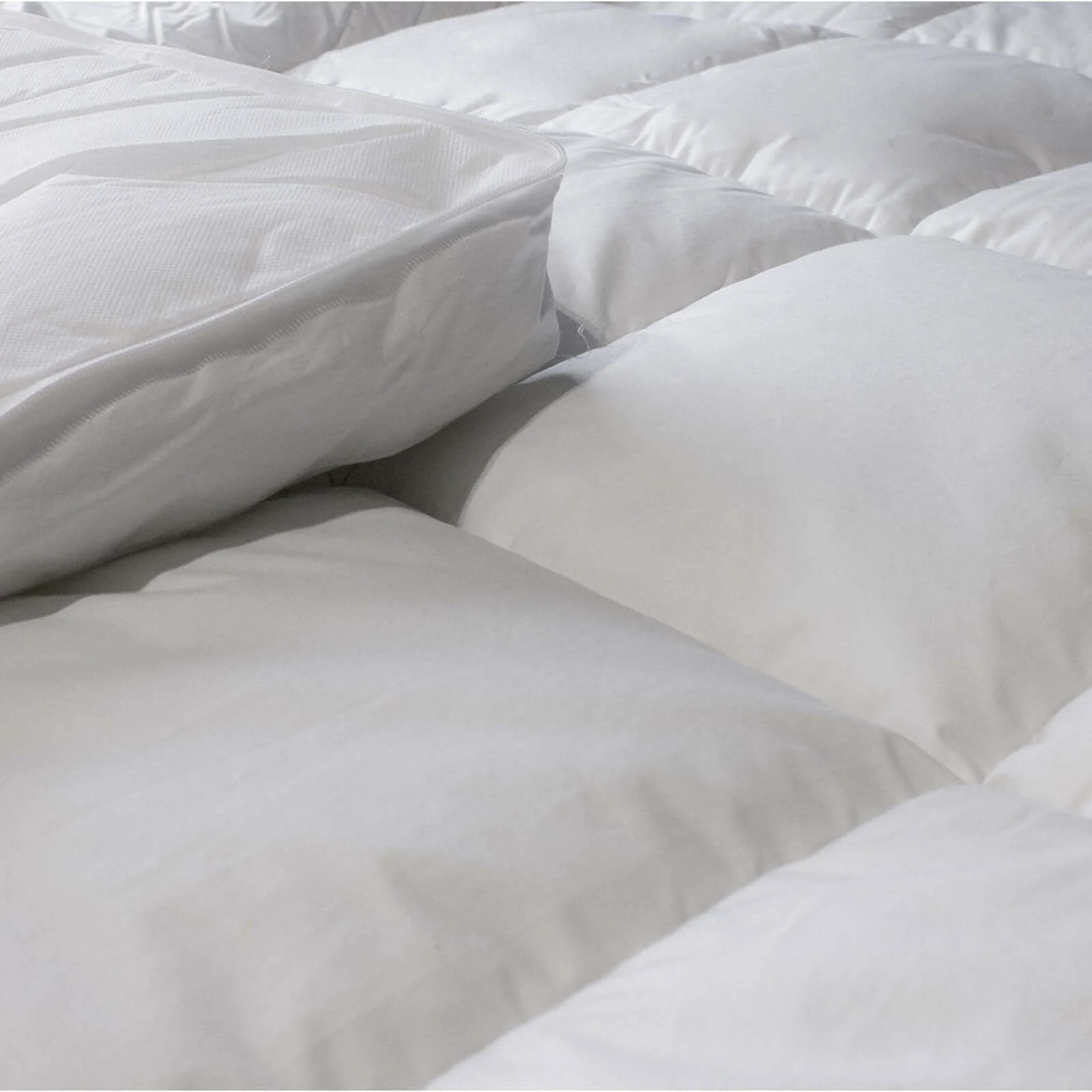 Surmatelas Hybrid | Mémoire de forme et microfibre | 8 cm | Déhoussable & sangles de maintien