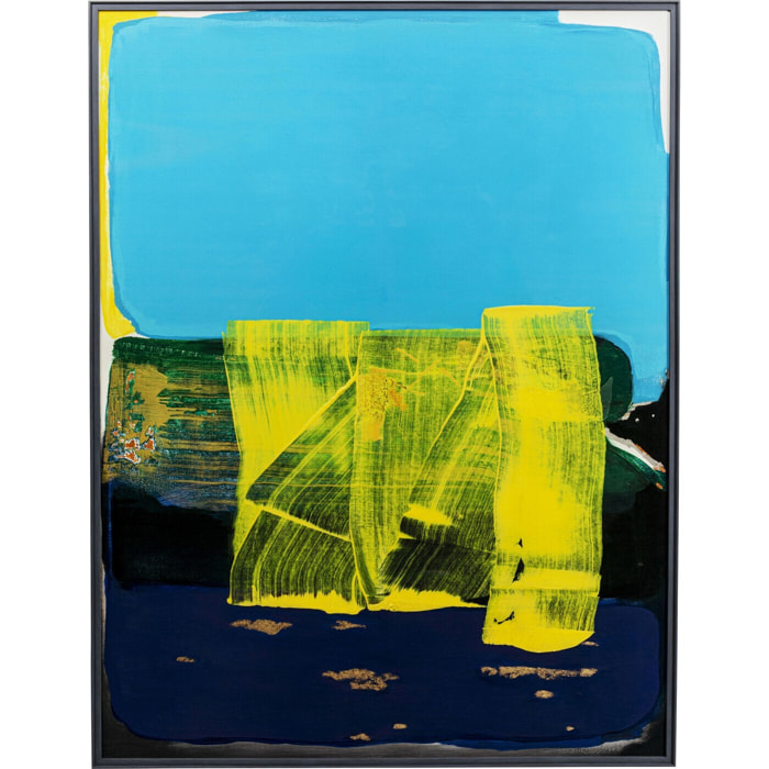 Tableau Frame Abstract High Gloss 120x160cm bleu Kare Design