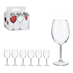 Set de 6 copas de vino 440 ml.