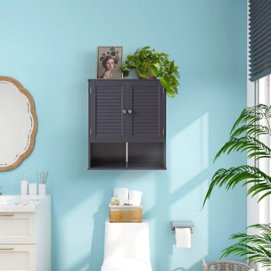 Pensile bagno grigio 60x20x70 cm - Iris