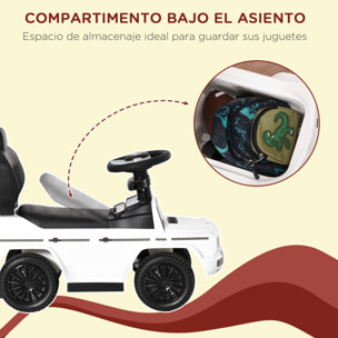 Correpasillos Mercedes para Niños +12 Meses con Bocina Capota Extraíble Blanco