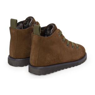 Stivaletti Superga Bambino/a Marrone 3008 Kids Lace-Up Boot Suede