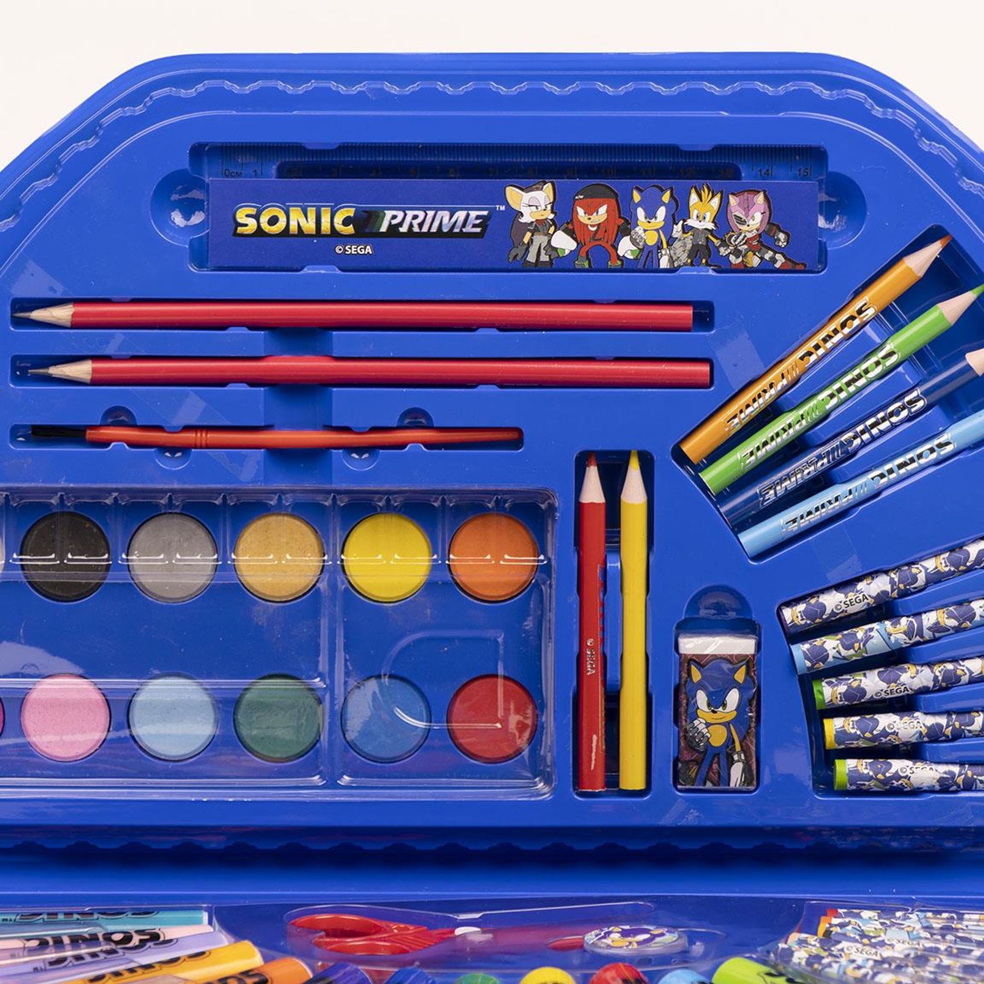 Set Papelería Coloreable 50 Piezas Sonic Prime