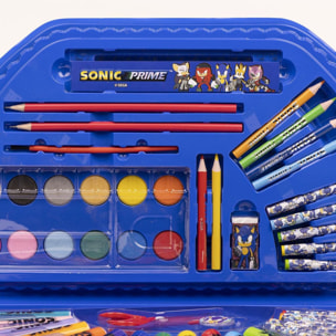 Set Papelería Coloreable 50 Piezas Sonic Prime