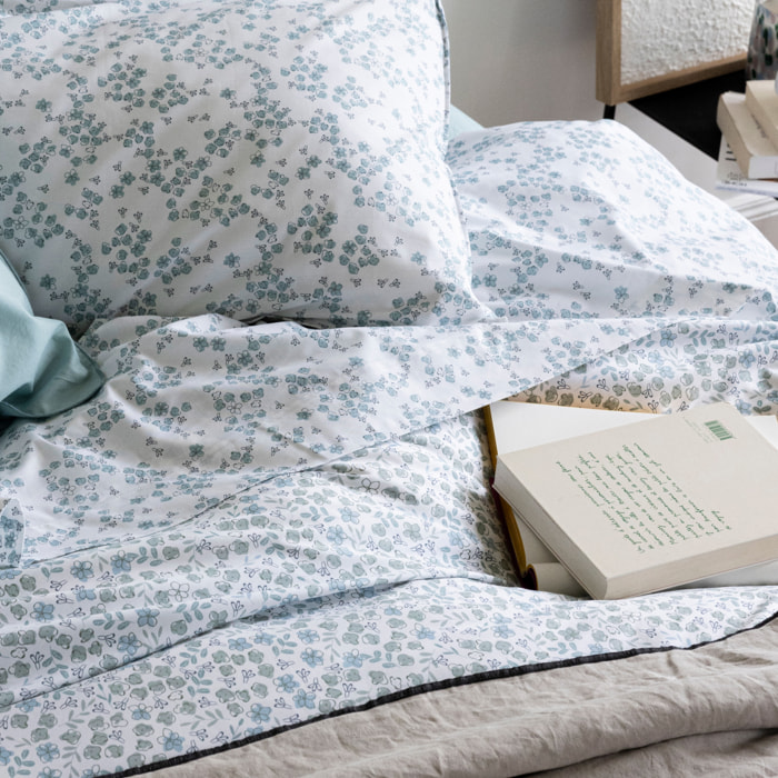 Drap plat en percale de coton, AQUARELLE