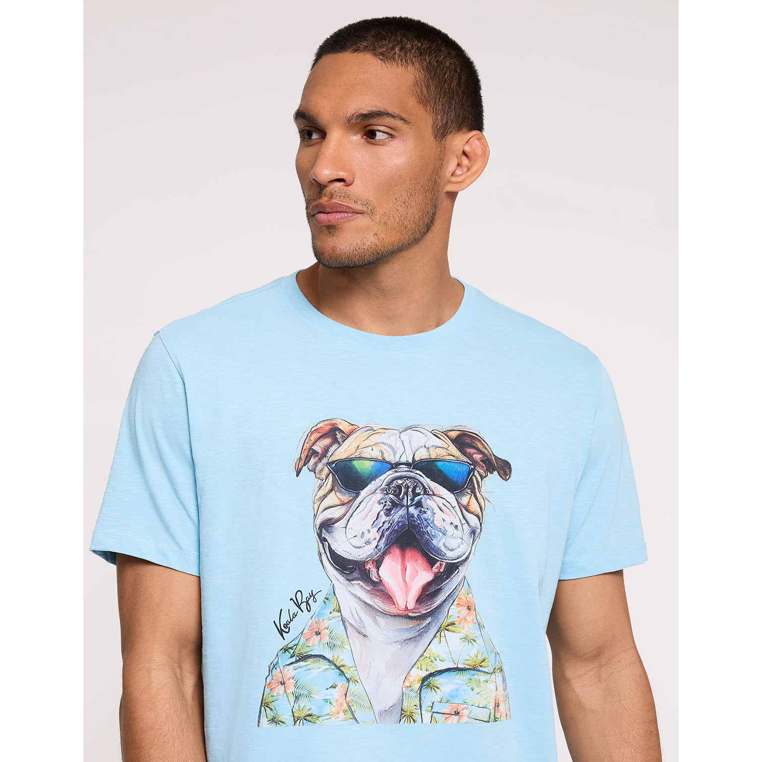 Camiseta Manga Corta Azul - Leesin