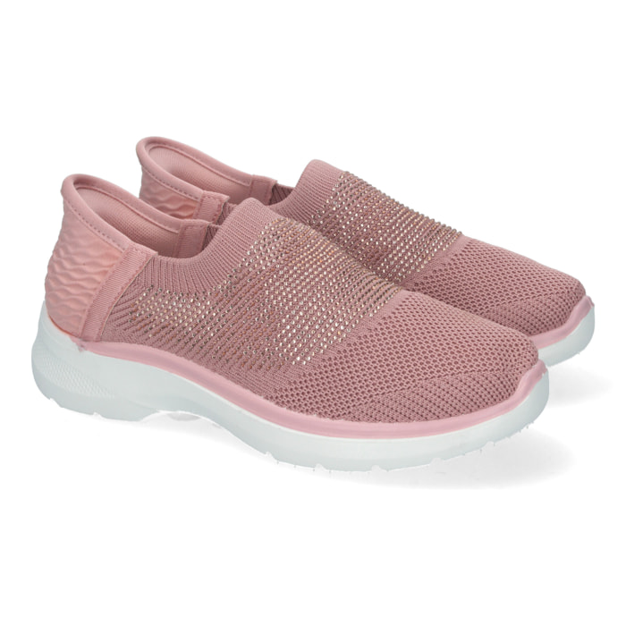 Zapatillas Deportivas de Mujer, Planas, Cómodas Material Elastico