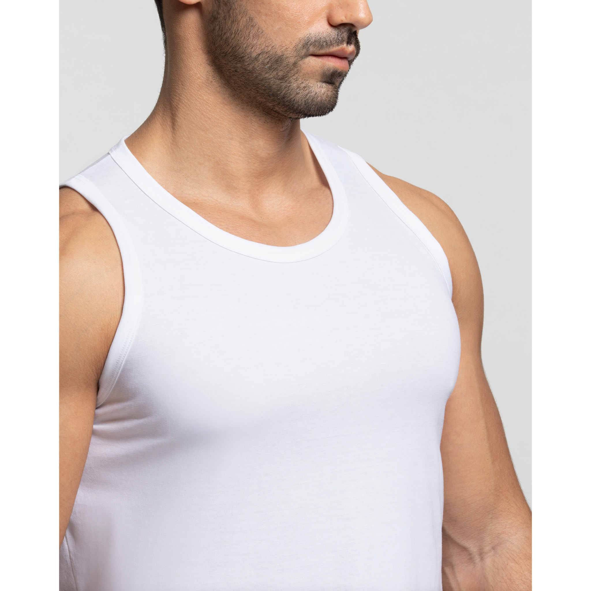 Canotta a spalla grande in cotone organico Cotton Planet vestibilità comfort