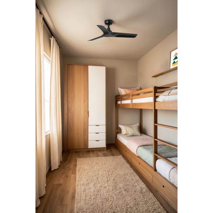 HEY S Ventilateur de plafond noir TUYA