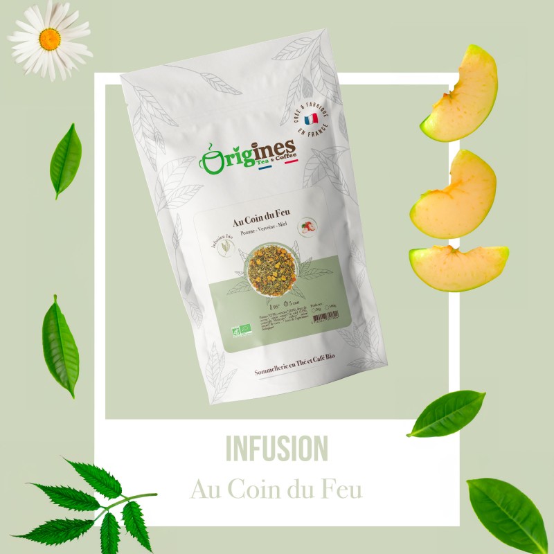 Infusion Bio Au Coin du Feu - Sachet Noël 50g