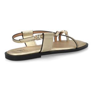 Sandalias Planas de Mujer, Diseño Comodo y Elegante con Cierre de Hebilla Ajustable