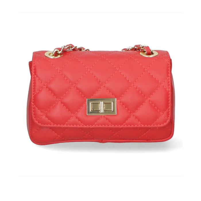 Borsa a spalla da donna - Modello Carolina - Vera pelle - 20.0 x 13.0 x 6.0 cm