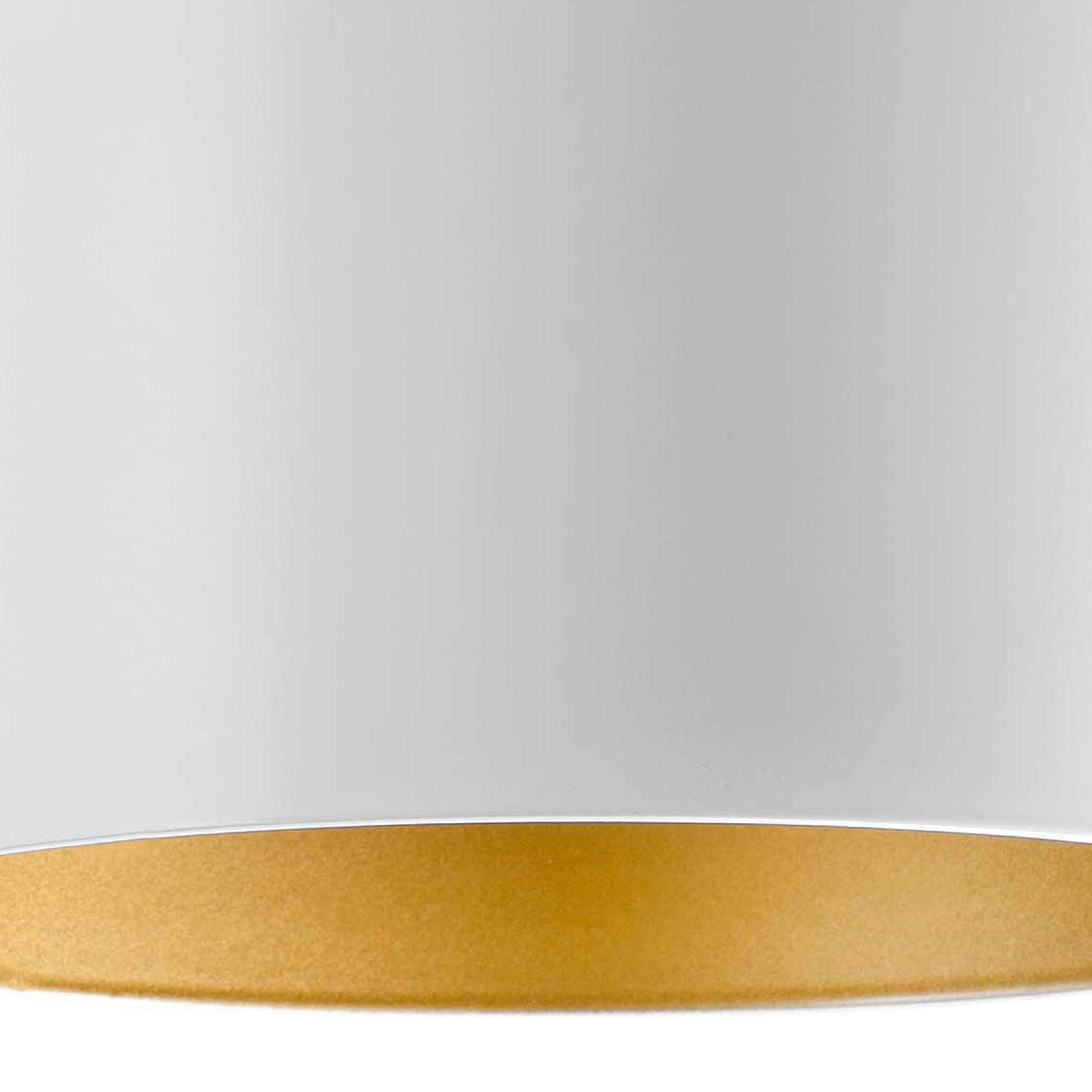 JANET Plafón oro y blanco