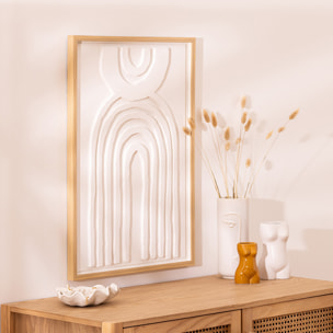 Déco murale "Bobby" 50x70cm Blanc