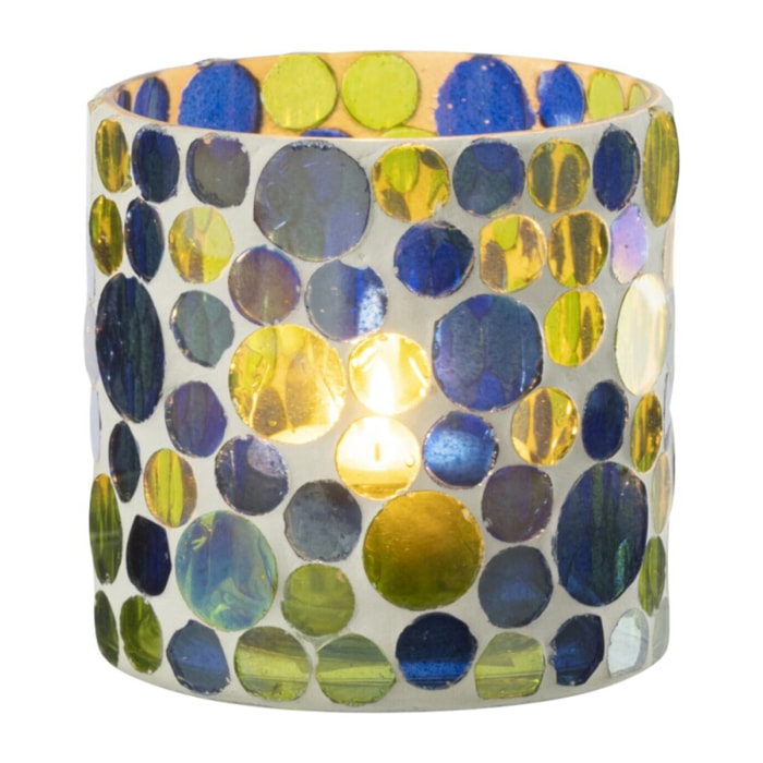 J-Line Chandelier - verre - bleu/vert- small - 2 pièces