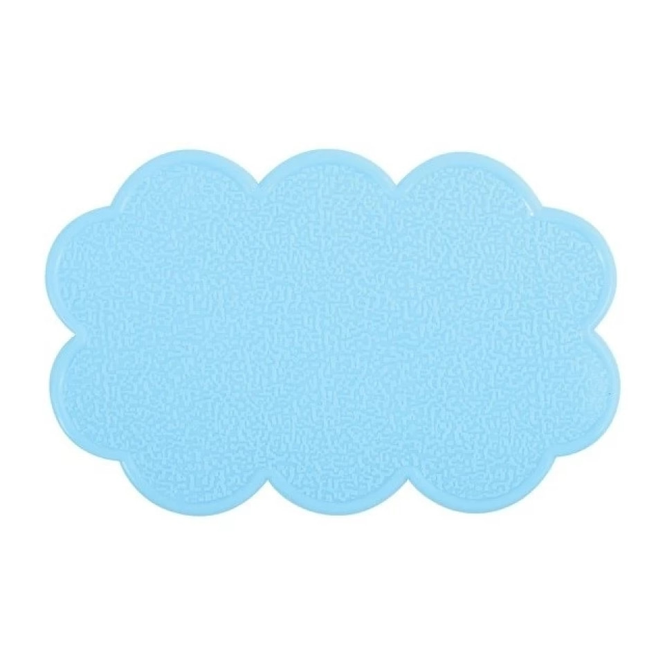 Lot de 4 Tapis antiderapants de douche ou baignoire PVC NUAGES 14,5x9cm Bleu Ciel MSV