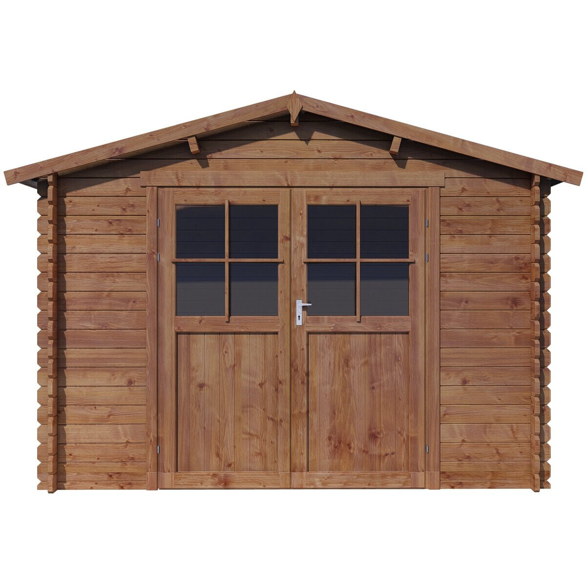 Abri de jardin en bois "Willow" - 9,3 m² - 28 mm - Marron
