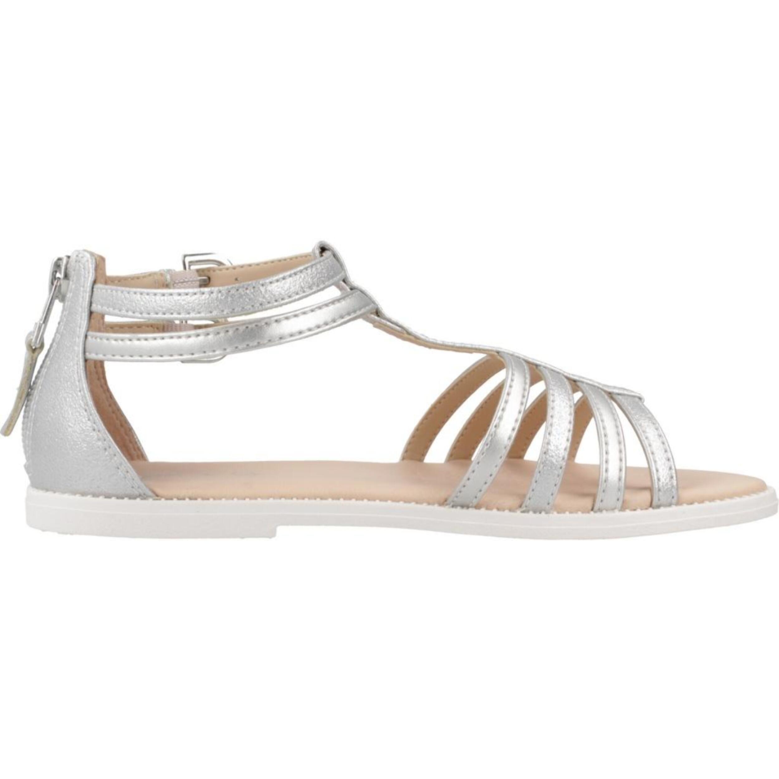 Sandalias Niña de la marca GEOX  modelo J SANDAL KARLY GIRL PLATA